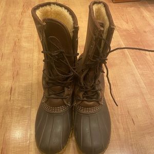 l.l. Bean boots — 10” shearling lined
